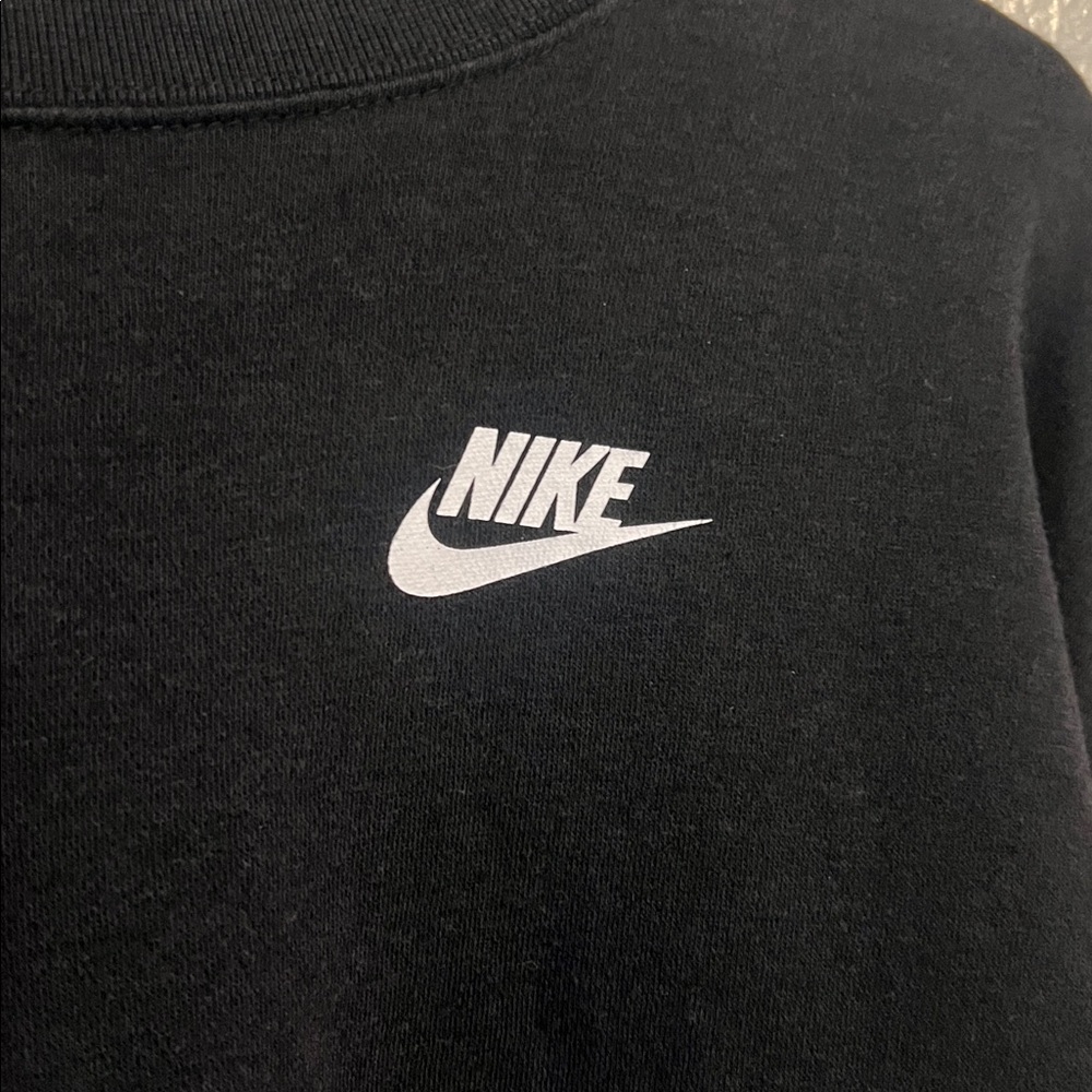 Nike Sportswear Crewneck Sweatshirt XS Black Swoosh EUC - Picture 3 of 5
